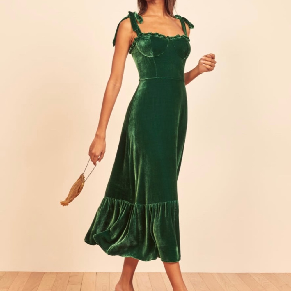 Reformation Velvet Antoinette Dress